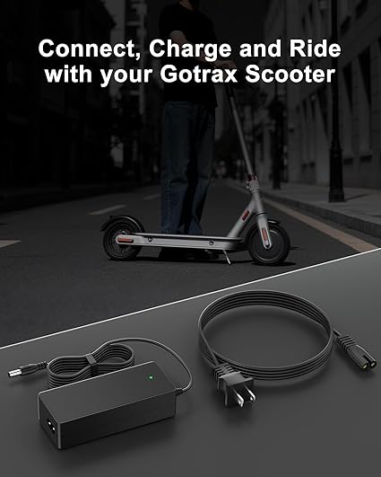 42V 2A for Gotrax Electric Scooter Charger – Compatible with GoTrax GXL V2, Apex,