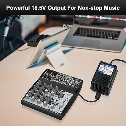 Replacement AC Power Adapter, 18.5V Charger Mains PSU, for Behringer Xenyx 502,802