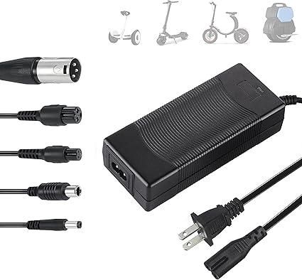 42V 2A Electric Scooter Charger 5 in1 Plugs Universal,for 36V Electric Scooter Ebi