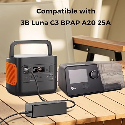 Car Charger 12V-24V DC Adapter for 3B Luna Model G3 BPAP 25A LG3700 LG3700W A20 LG