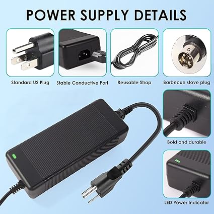Power Supply Adapter 4-Pin 48V 37500mA Compatible with Swann NVR16-8580 16 Ch 4k N