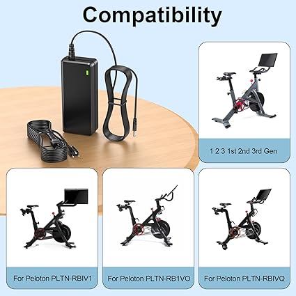 Power Cord for Peloton Exercise Bike 12V 4.17A Power Supply Charger Replacement UL