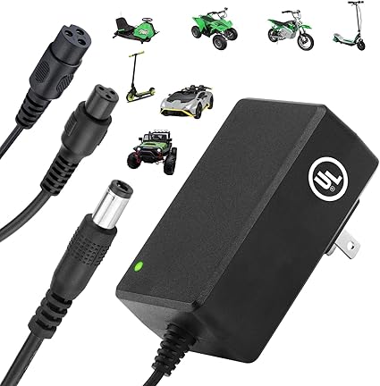 29.4V Electric Scooter Charger UL Approved (3 Plugs) for GOTRAX Jetson Razor Etc.