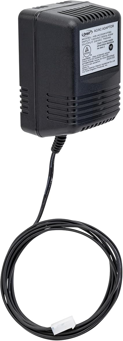 Orbit 57040 24V 750mA Transformer for Indoor Sprinkler Controllers Power Source W