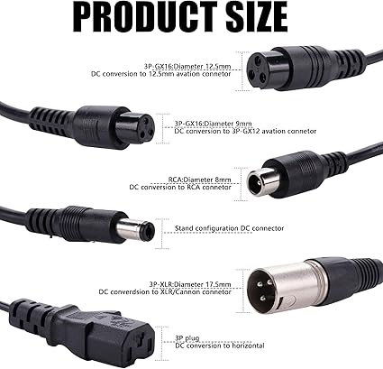 54.6V 2A Fast Battery Charger 7 in 1 Plugs - Universal Replacement Charger for 13S