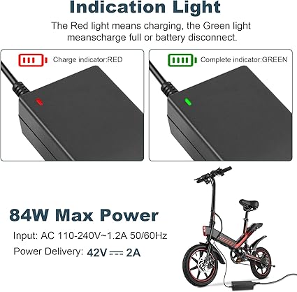 SGS Certified 42V 2A Universal Scooter Charger with 7 Connections, 7 in 1 Compatib