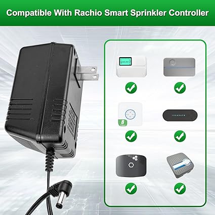 24V AC Power Adapter, 24V Power Supply Transformer for Rachio Smart Sprinkler Cont