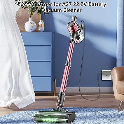 26.5V Charger for 22.2V Battery Cordless Vacuum Cleaner Replacement for OIRFND A27