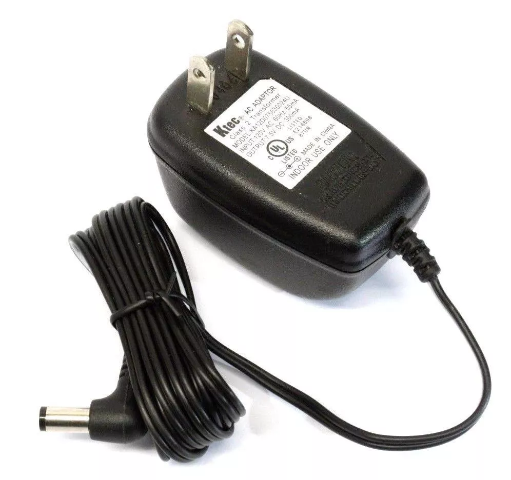 Ktec KA12D075030024U AC Power Supply Adapter Charger 7.5V DC 300mA 7.5 Volt Type