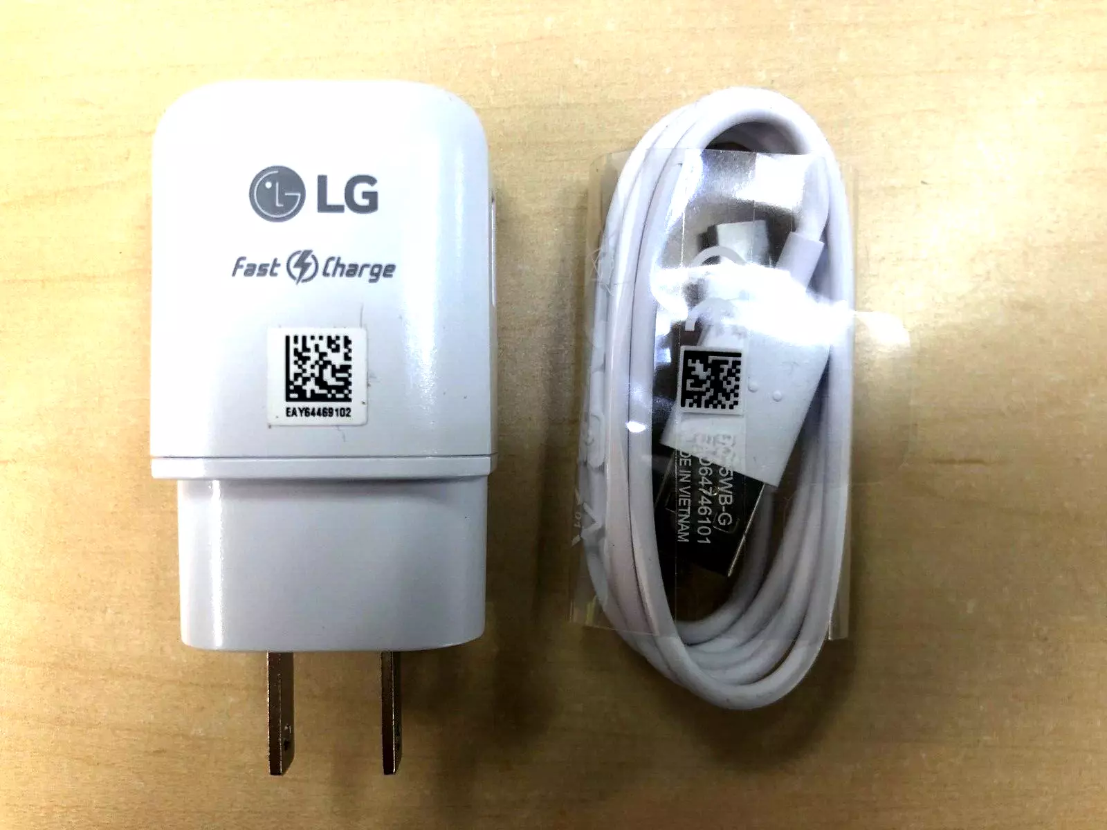 LG Original Quick Wall Charger + LG USB-C Cable For LG V20/V30/V40/50/V60 ThinQ C