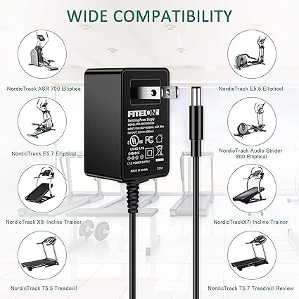 6V AC Power Adapter Compatible With Nordictrack 800 E7 SV GX4.0 GX2.0 E5.5 ASR 630