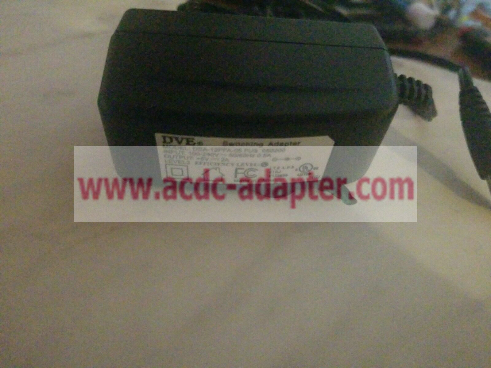 DVE Switching Power Adapter - 5V 2.5 A - DSA-15P-05 US - Used