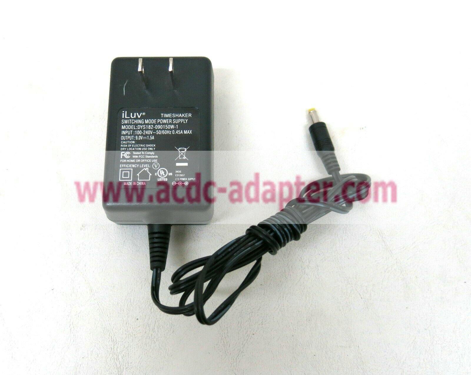 Original 9V 1.5A iLuv DYS DYS182-090150W-1 Power Supply AC Adapter - Click Image to Close