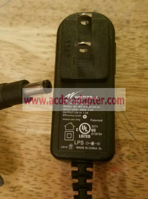 Genuine 12v 1.0a Westell Mt12-4120100-a1 AC DC Power Supply Adapter Charger