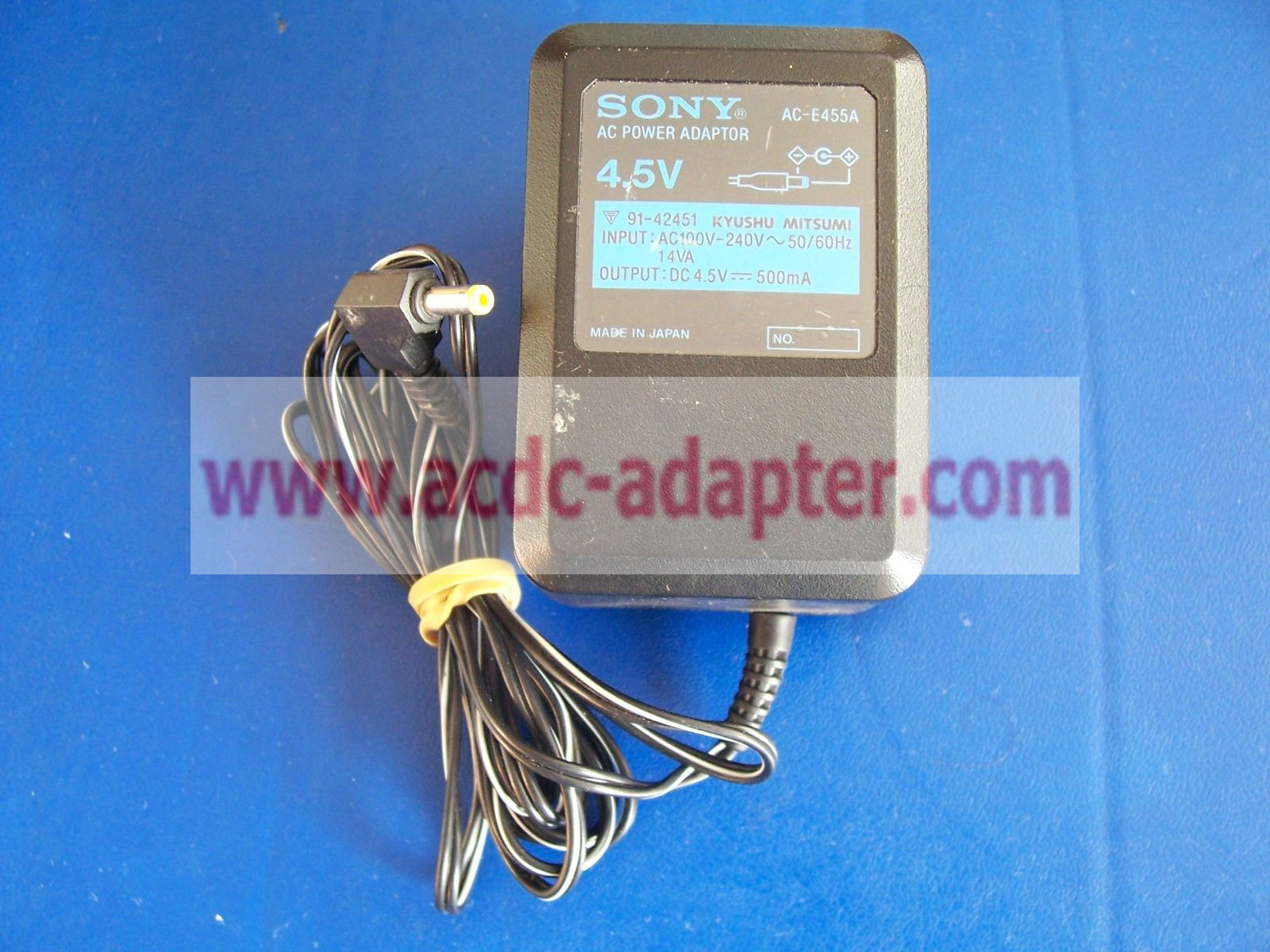 Genuine 4.5V 500mA Sony AC-E455A Power Adapter