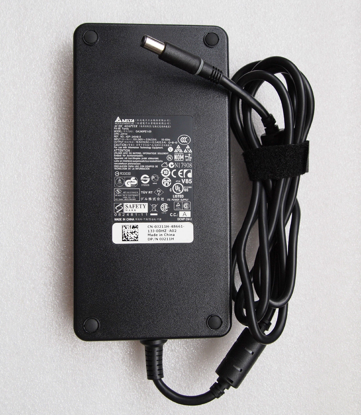 240W Dell Precision M6600 Mobile Workstation AC Adapter Power - Click Image to Close
