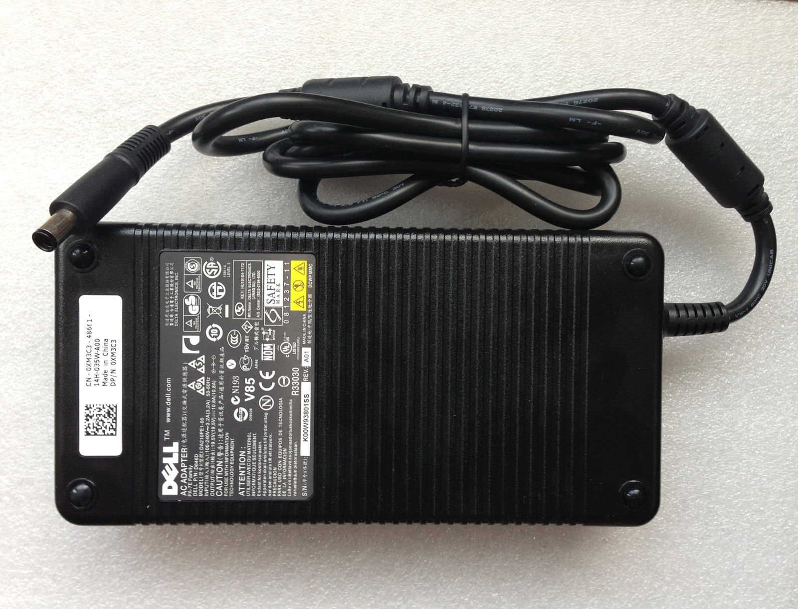 240W Dell Alienware M17x R3/i7-2860QM Laptop AC Power Adapter