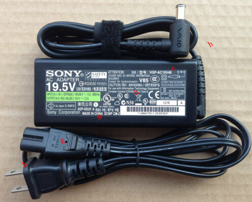Genuine 65W Sony Vaio VGN-NS VGN-NS20J/S Laptop AC Adapter