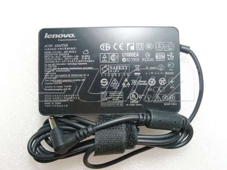 20V 3.25A 65W Lenovo ADP-65XB A PA-1650-37LC 36200019 AC Adapter